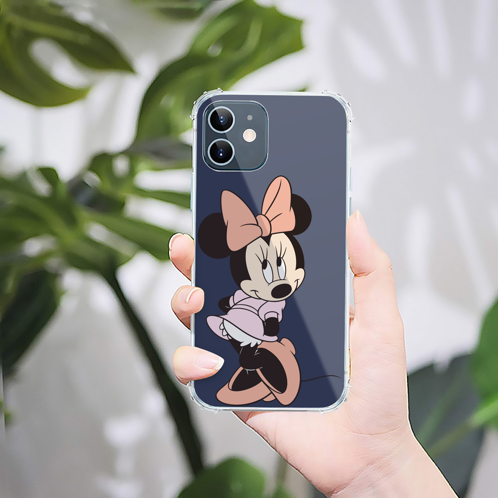 （画像用） ミッキーマウス Mickey Mouse 【iPhone 12シリーズ対応】透明スマホケース（クリアソフトケース）